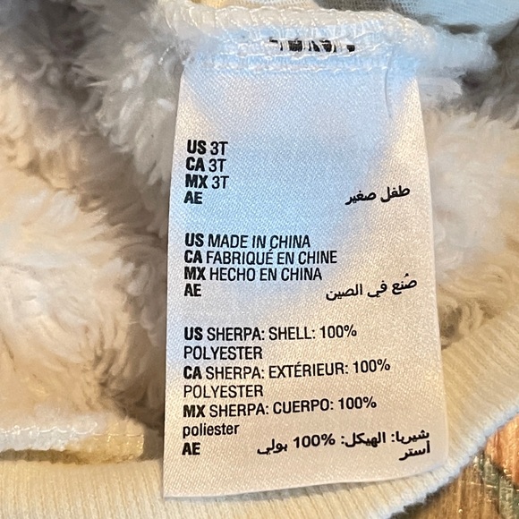 Ideology Toddler Girls Fuzzy Soft Pullover 1/4 Zip White Size 3T Polyester B - Picture 3 of 5